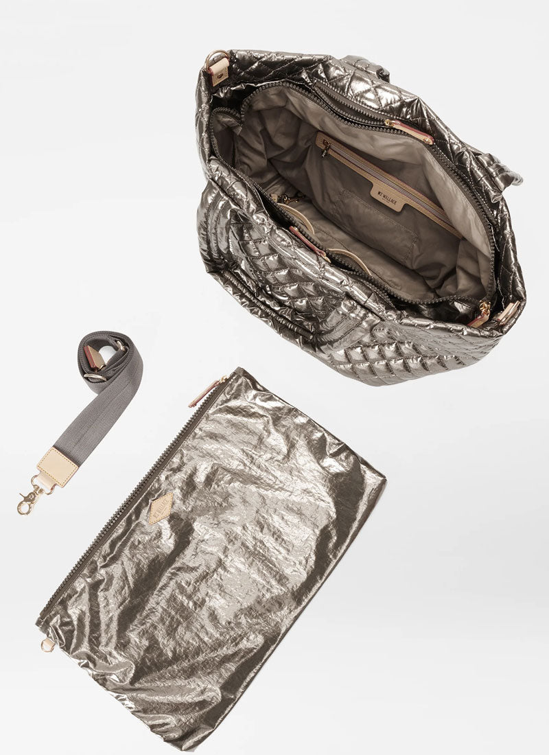 MZ Wallace Medium Moondust Tote Deluxe