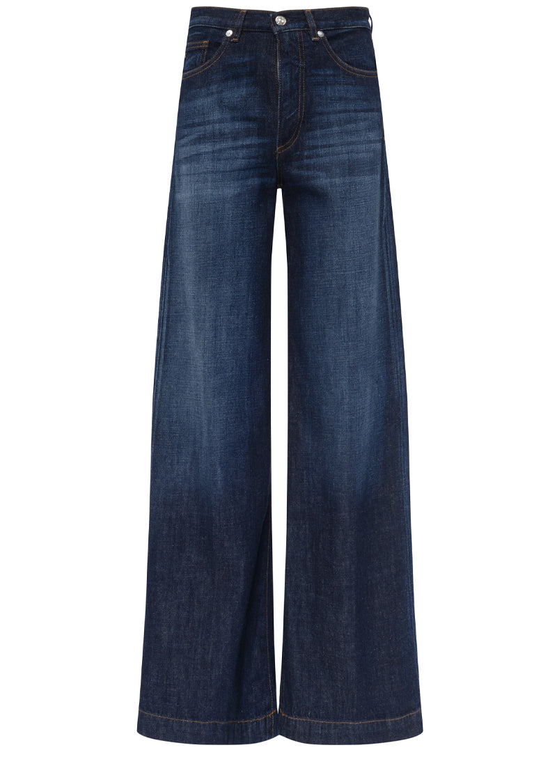 Nadia Palazzo Denim Pant