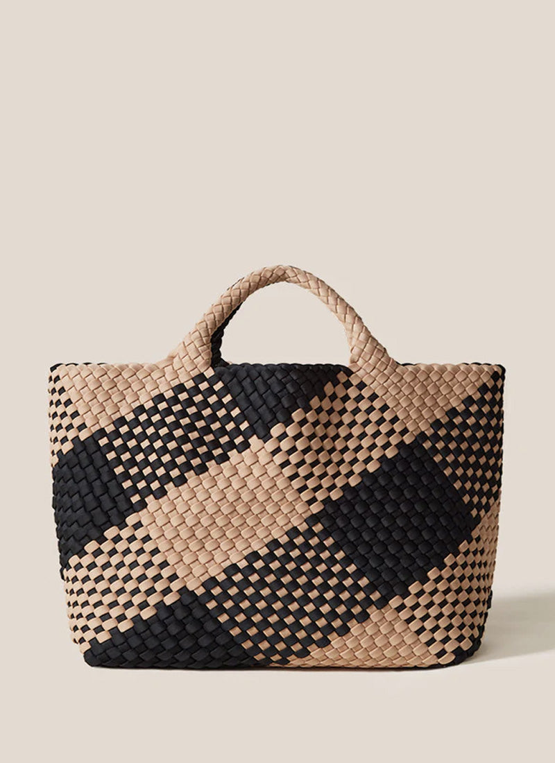 Naghedi St Barths Medium Plaid Tote Bag