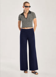 Nanley Jersey Wide Leg Pull On Pant