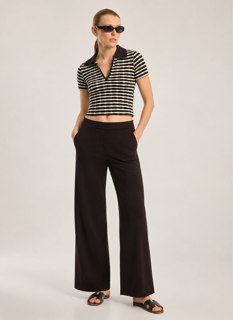 Nanley Jersey Wide Leg Pull On Pant by Seductive at Andrews