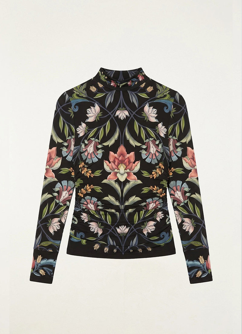 Natalia Long Sleeve Jersey Blouse