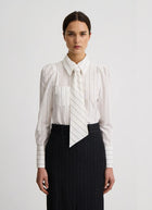 SMYTHE Necktie Box Pleat Shirt