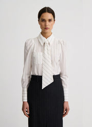 SMYTHE Necktie Box Pleat Shirt