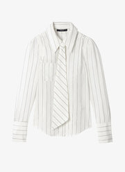 SMYTHE Necktie Box Pleat Shirt