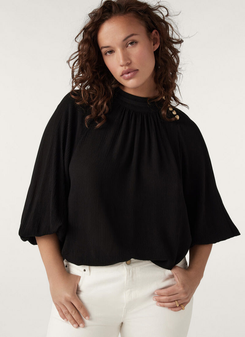 ba&sh Neil Balloon Sleeve Blouse