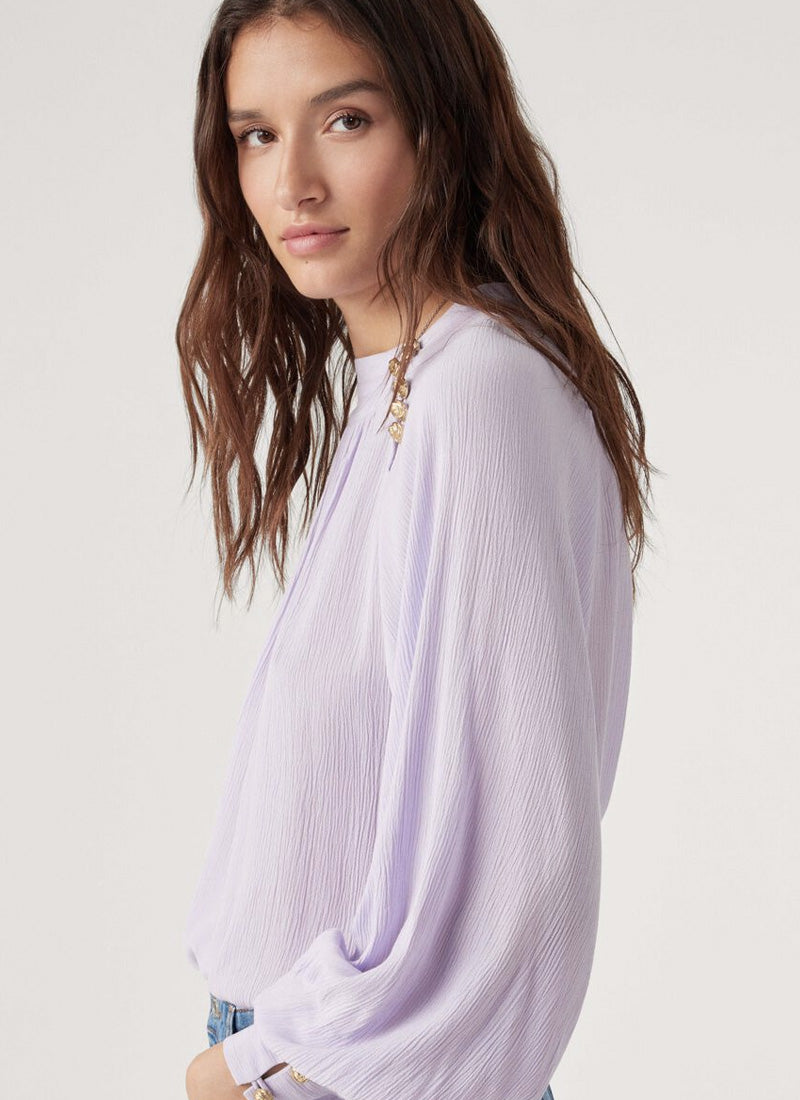 ba&sh Neil Balloon Sleeve Blouse