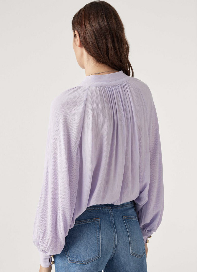 ba&sh Neil Balloon Sleeve Blouse