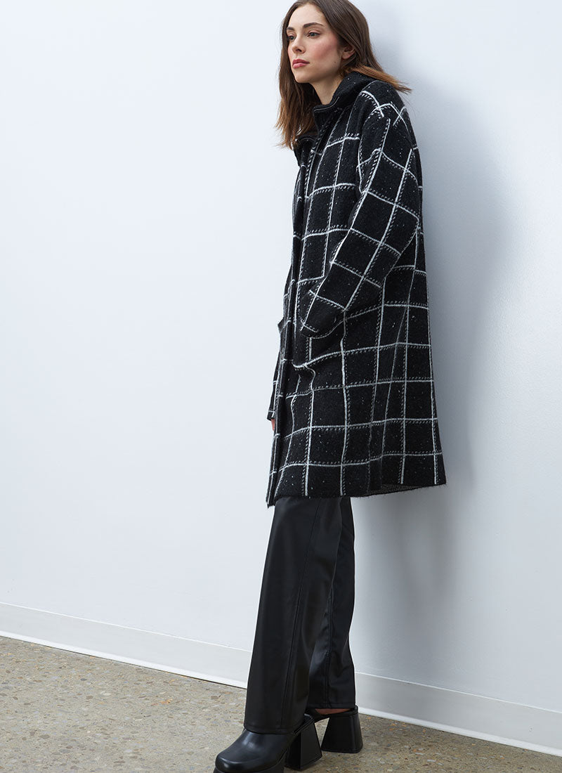 Line Nellie Grid Coatigan
