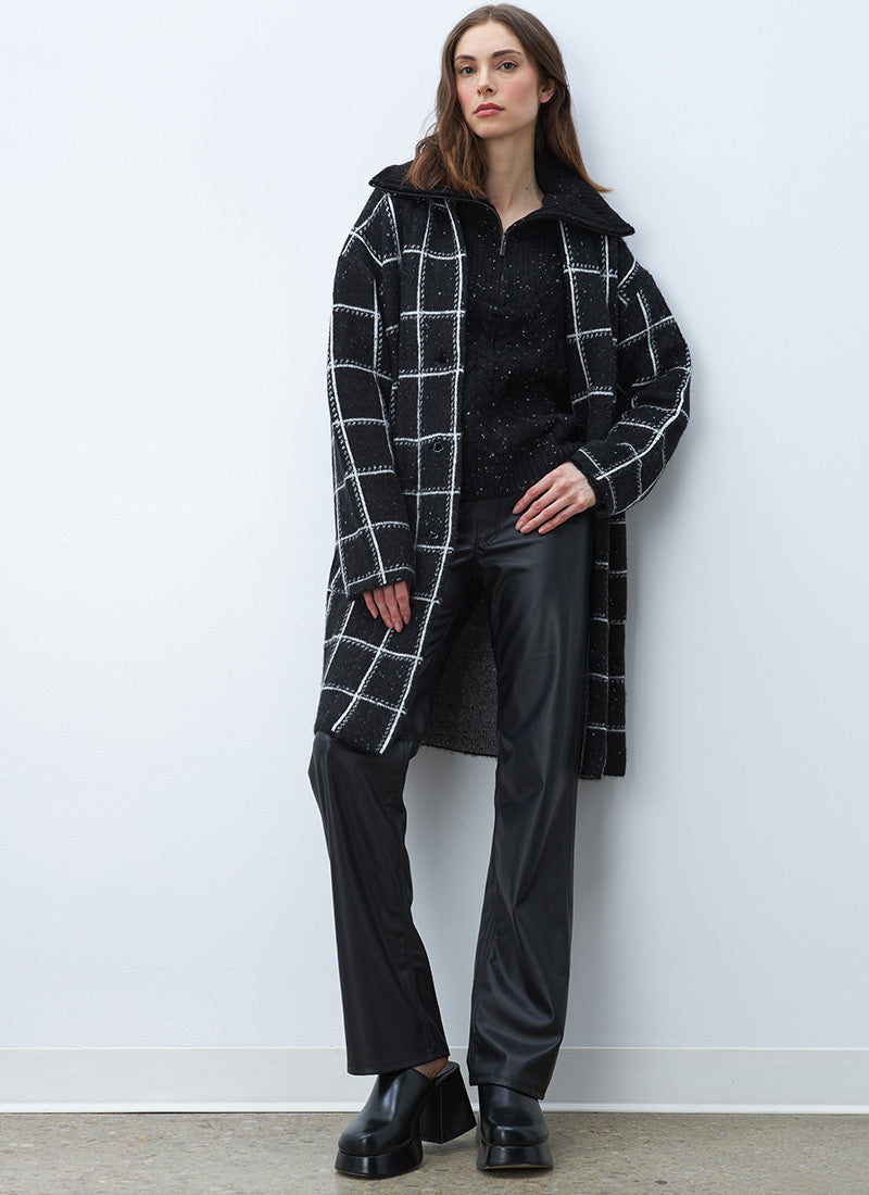Line Nellie Grid Coatigan