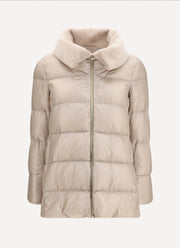 Nylon Ultralight High Low Mid Thigh Coat