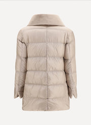 Nylon Ultralight High Low Mid Thigh Coat