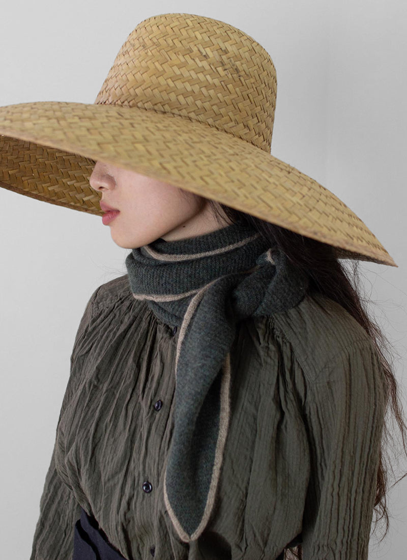Oats & Rice Spindle Shaped Cashmere Scarf
