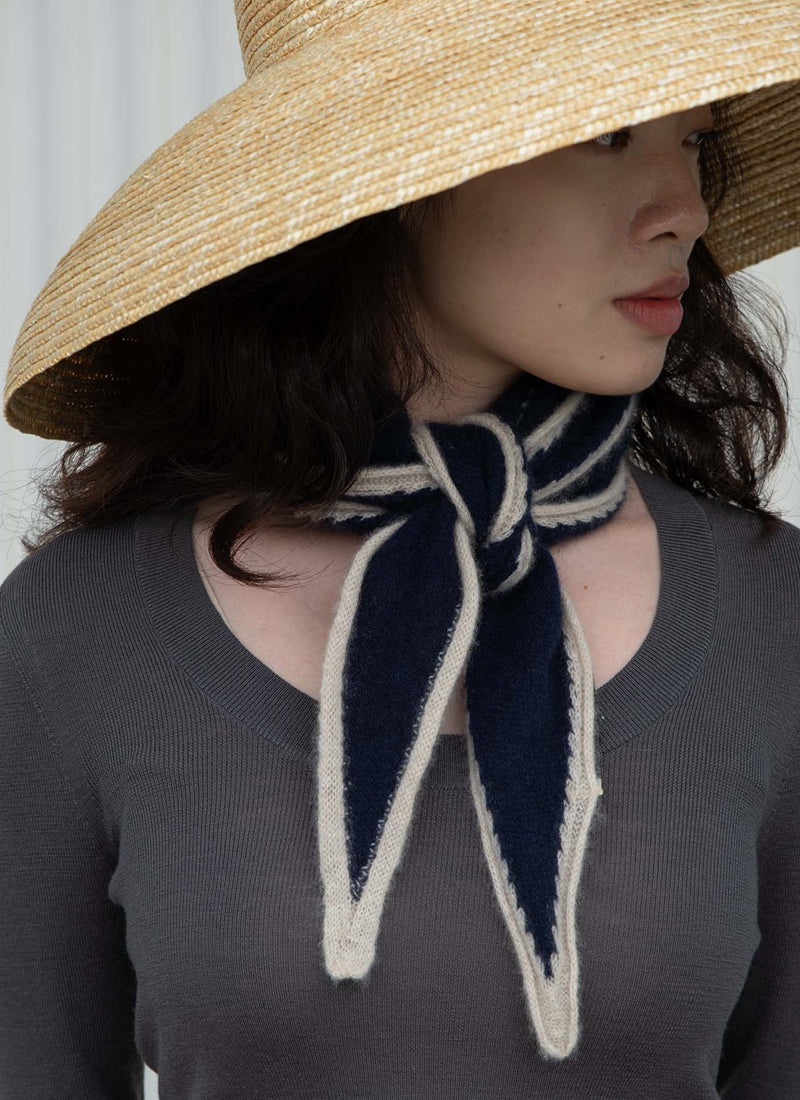 Oats & Rice Spindle Shaped Cashmere Scarf