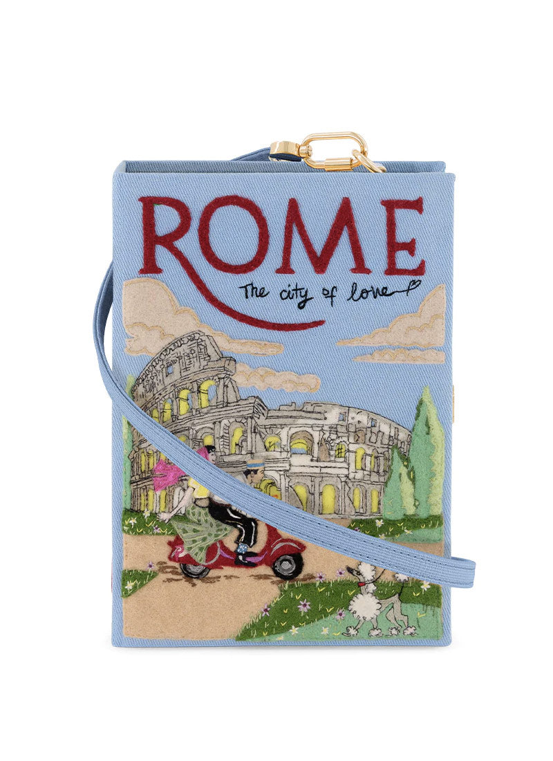 Olympia Le-Tan Rome The City of Love Strapped Clutch