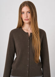 Organic Cashmere Knit Cardigan