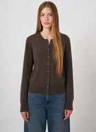 Organic Cashmere Knit Cardigan