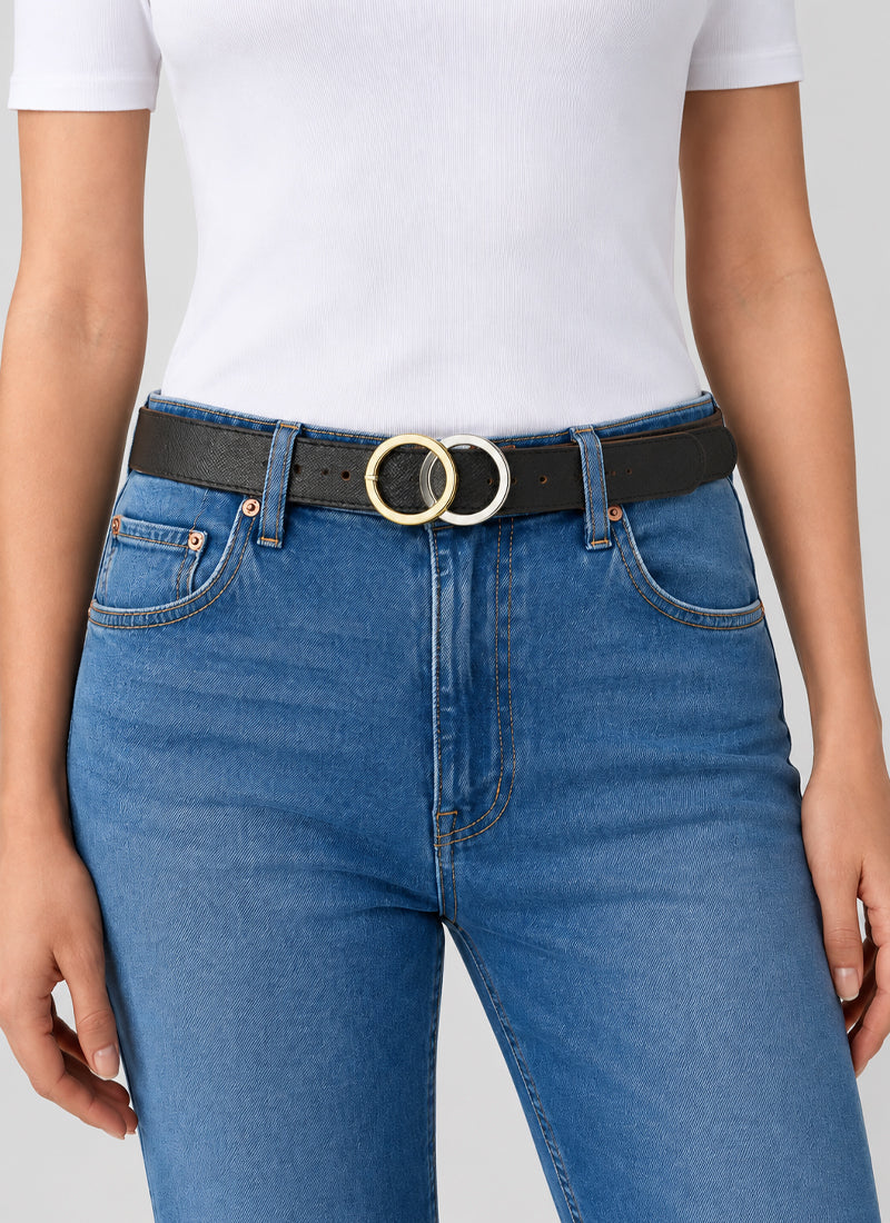Otir Saffiano Leather Belt