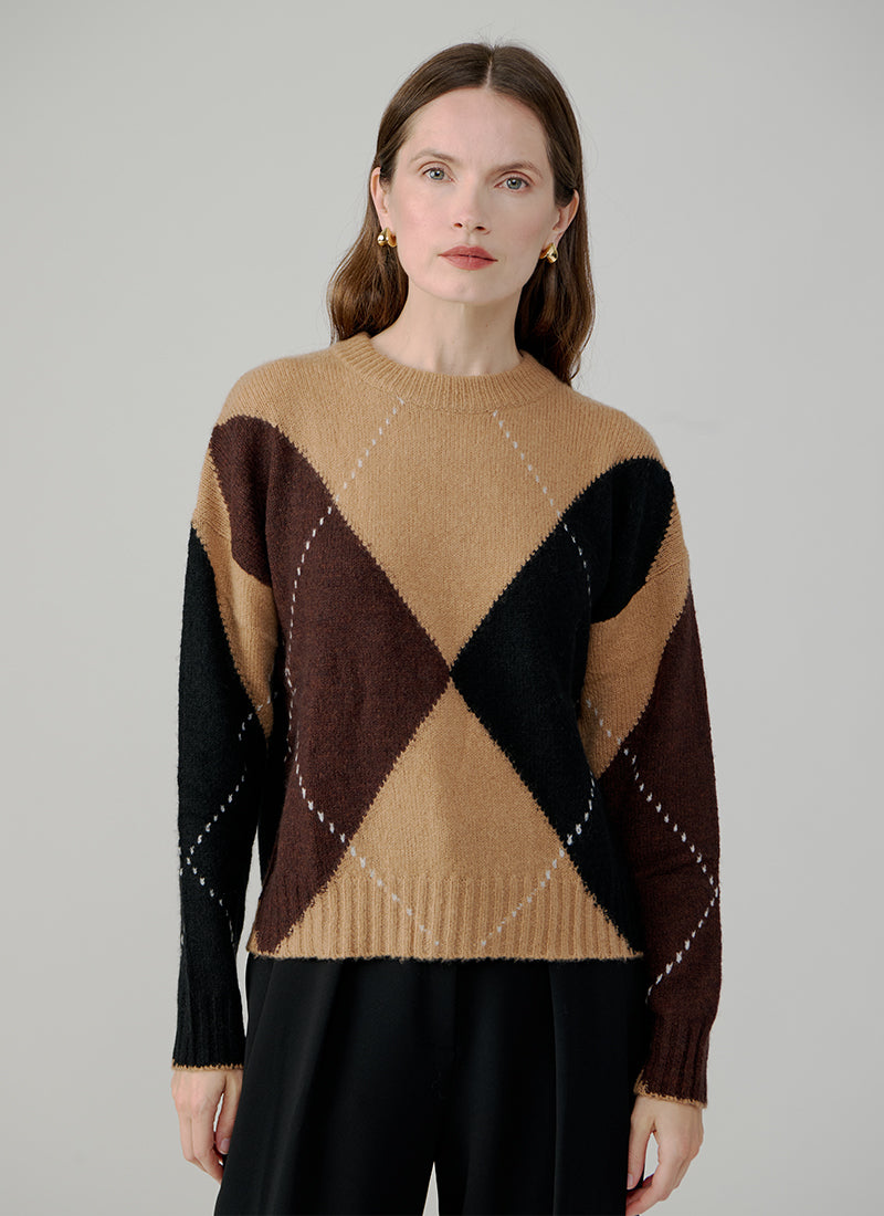 Oversized Argyle Sweater by Autumn Cashmere at Andrews