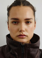 Oversized Leather Bomber