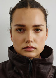 Oversized Leather Bomber