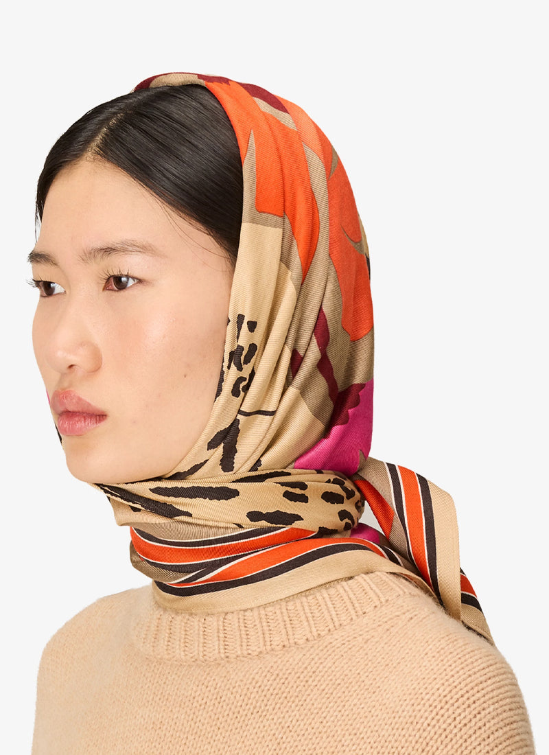 Panteo Tiger Silk Modal Scarf