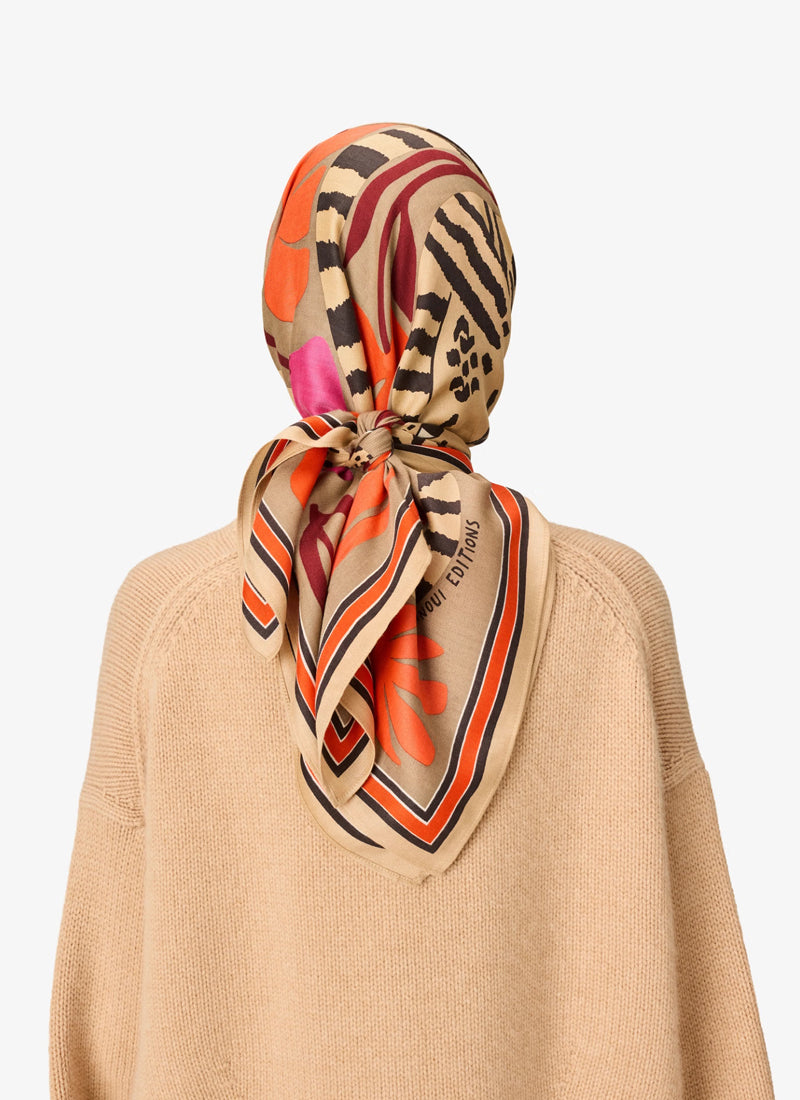 Panteo Tiger Silk Modal Scarf