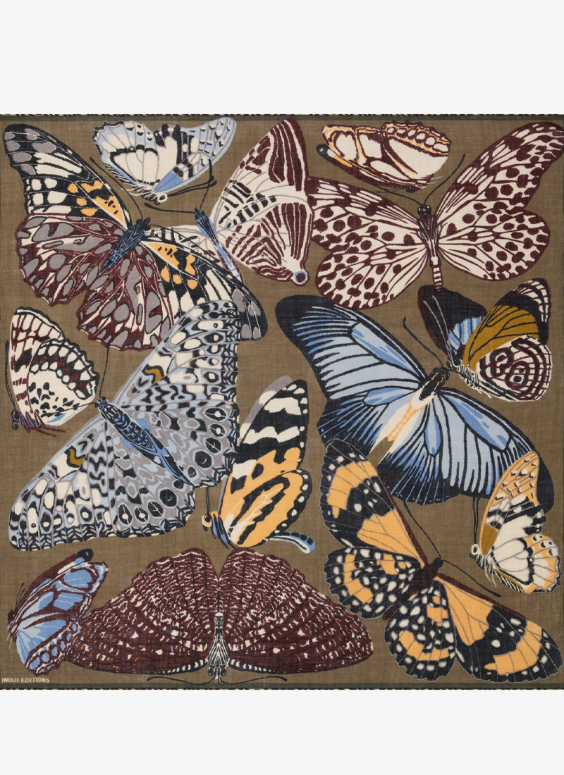 Papillons Butterfly Wool Scarf