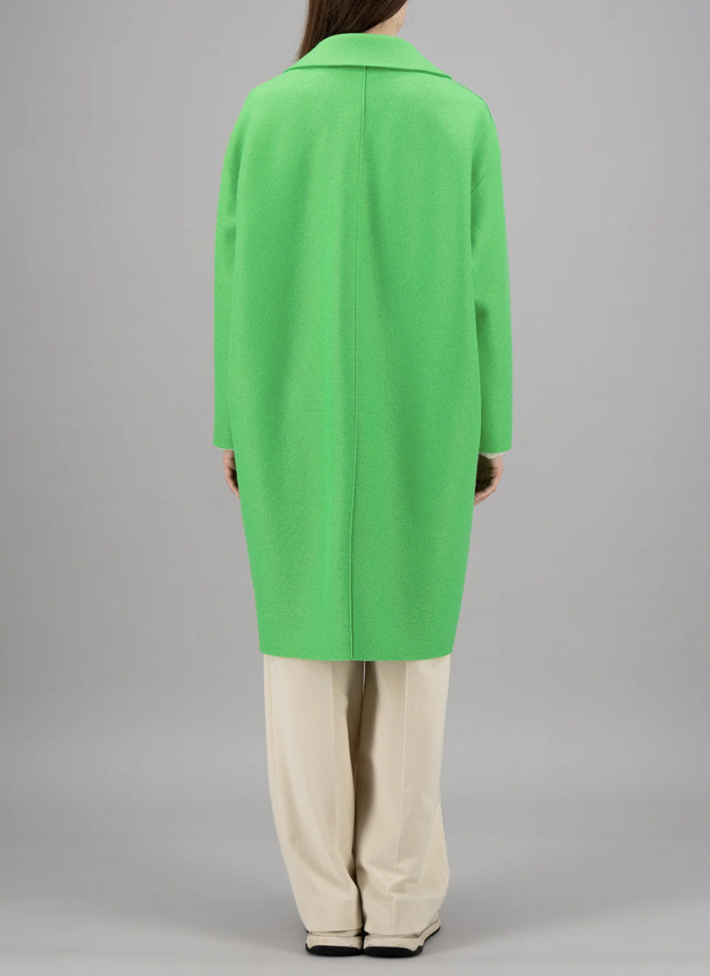 Harris Wharf Double-Breasted Pressed Wool Coat