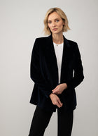 Parigi Foderata Double Breasted Velvet Blazer