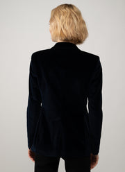 Parigi Foderata Double Breasted Velvet Blazer