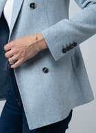 Parigi Svuotata Double Breasted Herringbone Blazer