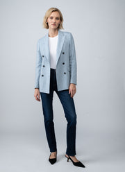 Parigi Svuotata Double Breasted Herringbone Blazer
