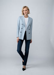 Parigi Svuotata Double Breasted Herringbone Blazer