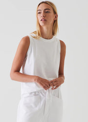 Patrick Assaraf Iconic Boyfriend Fit Tank