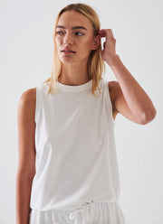 Patrick Assaraf Iconic Boyfriend Fit Tank