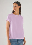  Short Sleeve Silk Crewneck Shirt 