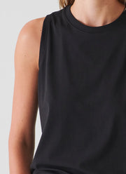 Patrick Assaraf Iconic Stretch Boyfriend Tank