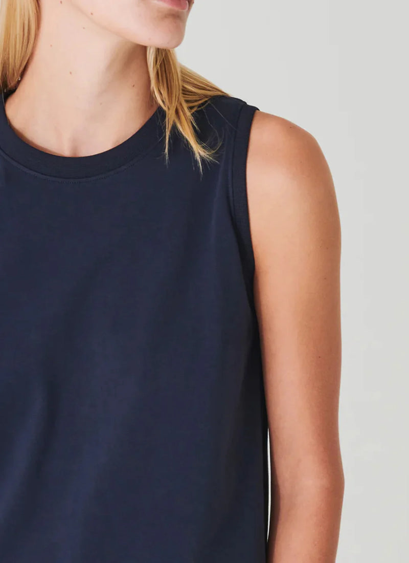 Patrick Assaraf Iconic Boyfriend Fit Tank