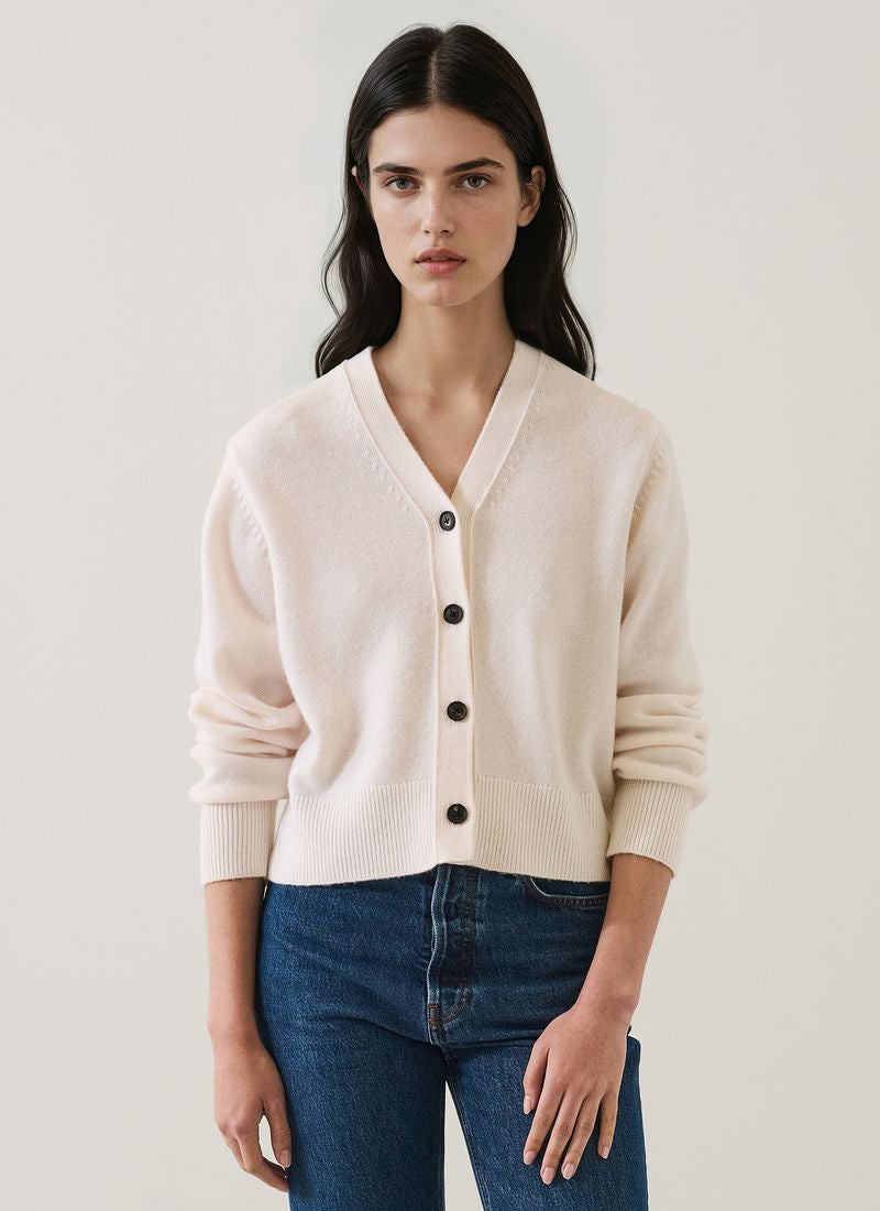 Merino Cashmere Classic Cardigan by Patrick Assaraf at Andrews