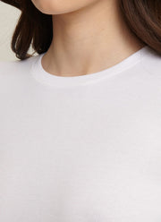 Short Sleeve Cotton Modal Rib Crew Neck T-Shirt