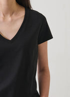 Patrick Assaraf Pima Cotton Stretch Slim V-Neck T-Shirt