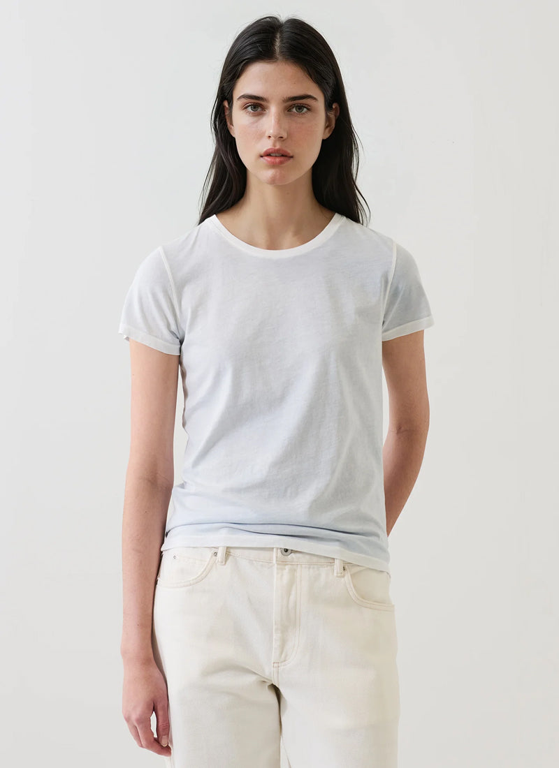 Patrick Assaraf Reverse Spray Lightweight Pima Cotton Classic T-Shirt