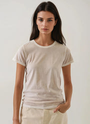 Patrick Assaraf Reverse Spray Pima Cotton Crew Neck Tee