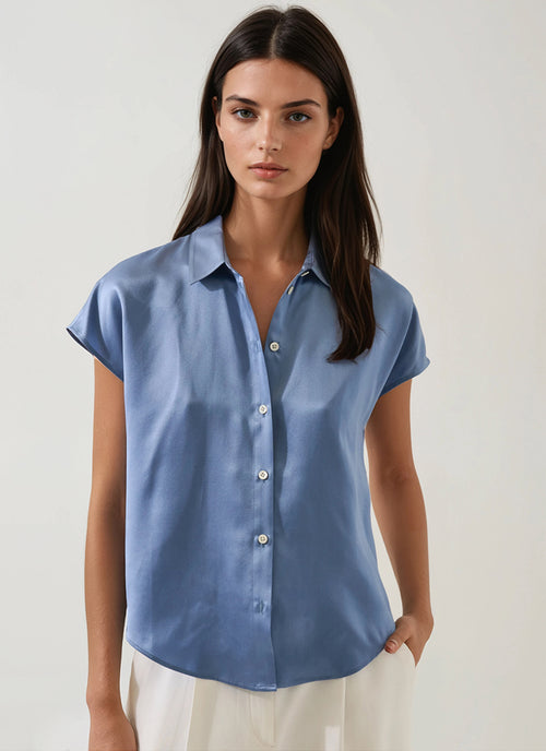 Silk Dolman Sleeve Shirt by Patrick Assaraf