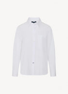Patrick Assaraf Cotton Boyfriend Pocket Shirt