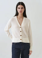 Patrick Assaraf Cotton Cashmere Relaxed Cardigan