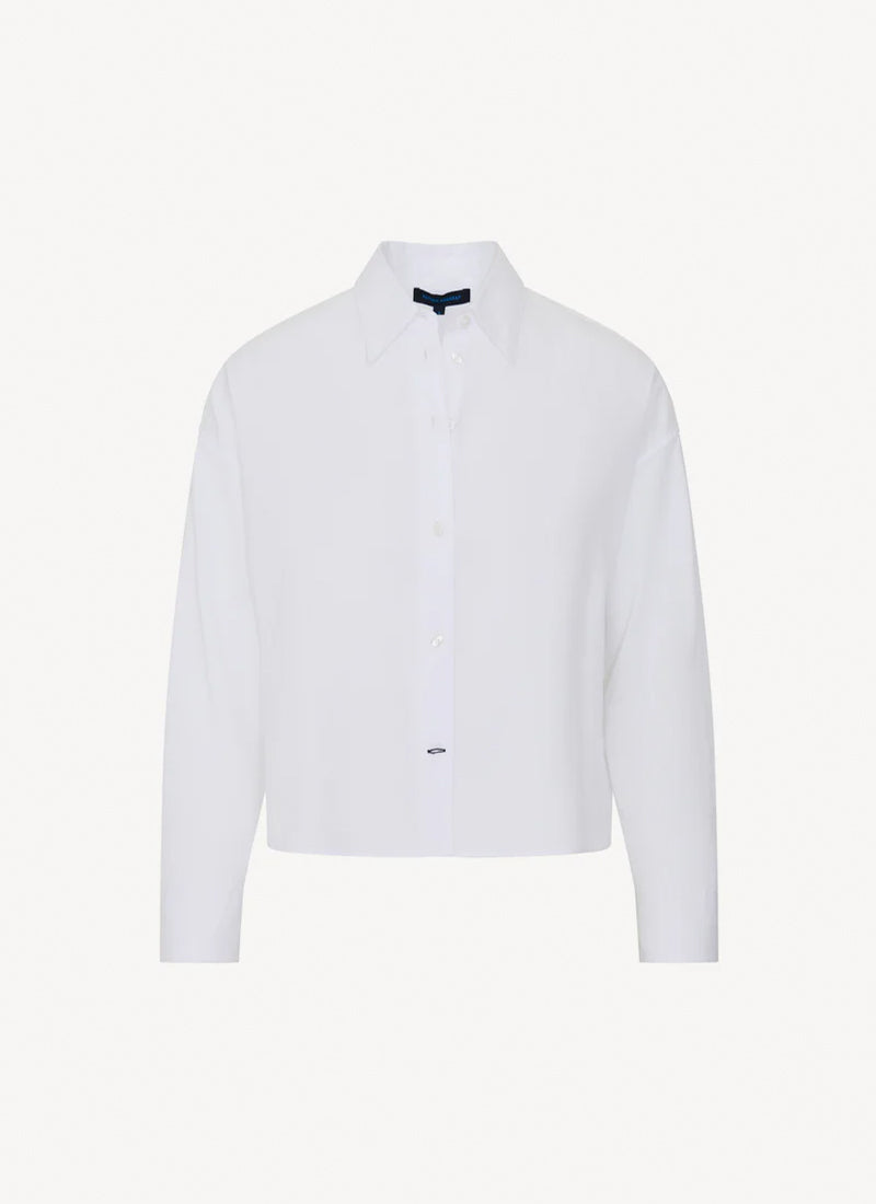 Patrick Assaraf Long Sleeve Cotton Boxy Shirt