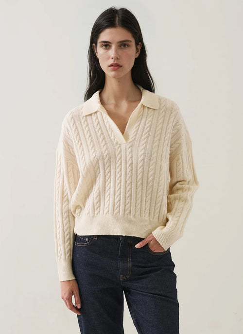 Patrick Assaraf Superfine Wool Cable Relaxed