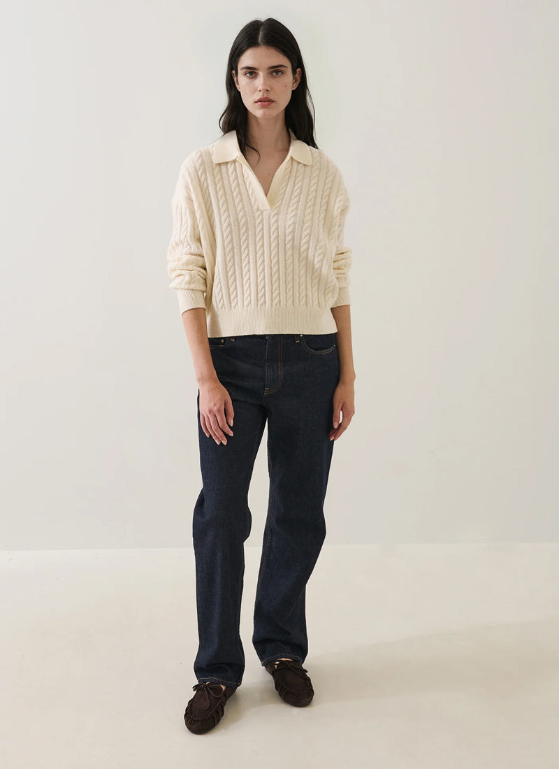 Patrick Assaraf Superfine Wool Cable Relaxed